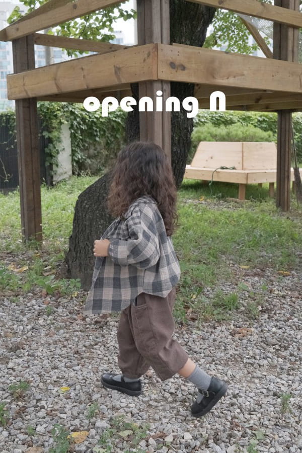 OPENING & - Korean Children Fashion - #Kfashion4kids - Rusk Check Shirt - 2
