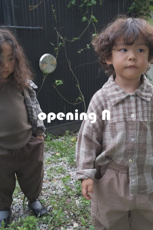 OPENING & - Korean Children Fashion - #Kfashion4kids - Rusk Check Shirt - 4