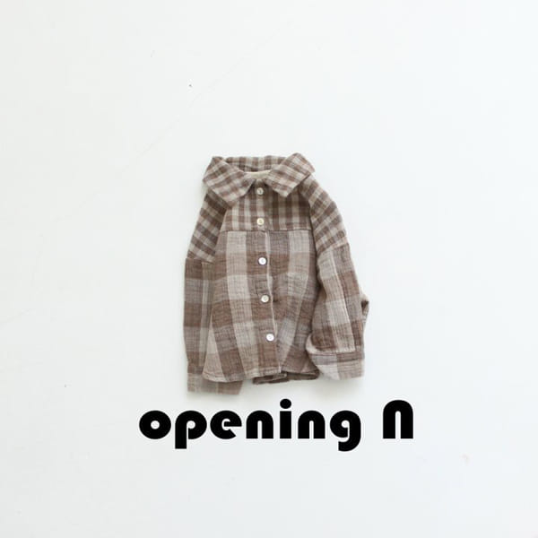 OPENING & - Korean Children Fashion - #Kfashion4kids - Rusk Check Shirt - 5