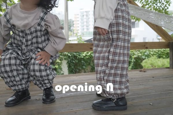 OPENING & - Korean Children Fashion - #Kfashion4kids - Jenny Check Overalls - 2