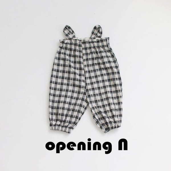 OPENING & - Korean Children Fashion - #Kfashion4kids - Jenny Check Overalls - 3