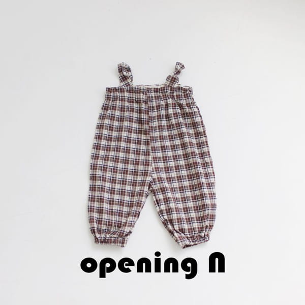 OPENING & - Korean Children Fashion - #Kfashion4kids - Jenny Check Overalls - 5