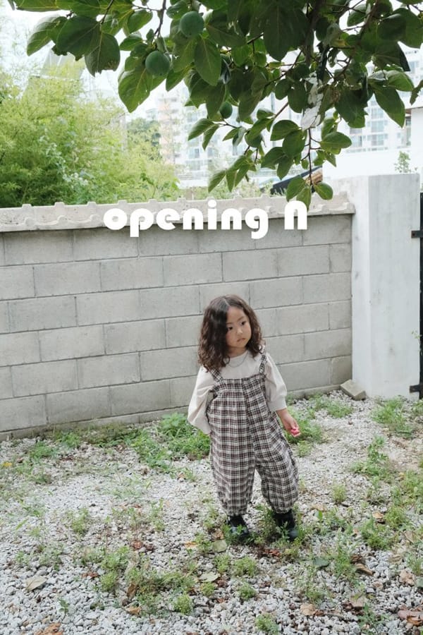 OPENING & - Korean Children Fashion - #Kfashion4kids - Jenny Check Overalls - 6