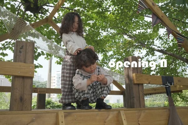 OPENING & - Korean Children Fashion - #Kfashion4kids - Jenny Check Overalls - 7