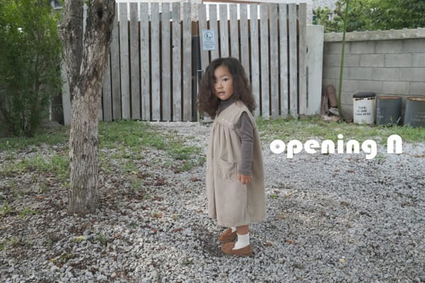 OPENING & - Korean Children Fashion - #Kfashion4kids - Flower Embroidery One-piece