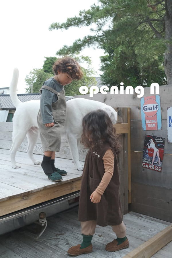 OPENING & - Korean Children Fashion - #Kfashion4kids - Flower Embroidery One-piece - 11