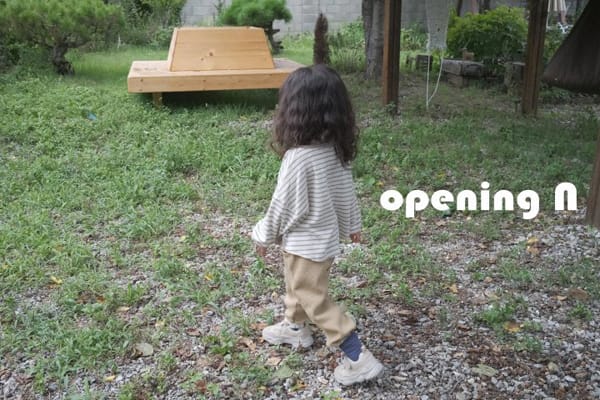 OPENING & - Korean Children Fashion - #Kfashion4kids - Slub Stripe Tee - 12