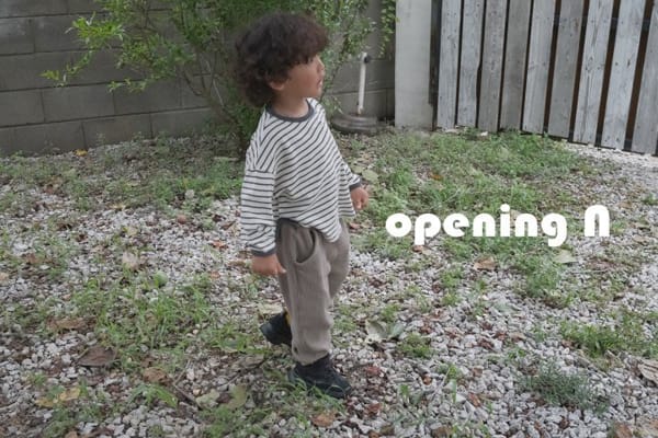 OPENING & - Korean Children Fashion - #Kfashion4kids - Slub Stripe Tee - 2