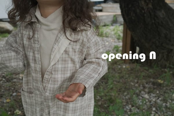 OPENING & - Korean Children Fashion - #Kfashion4kids - Amber Check Jumpsuit - 8