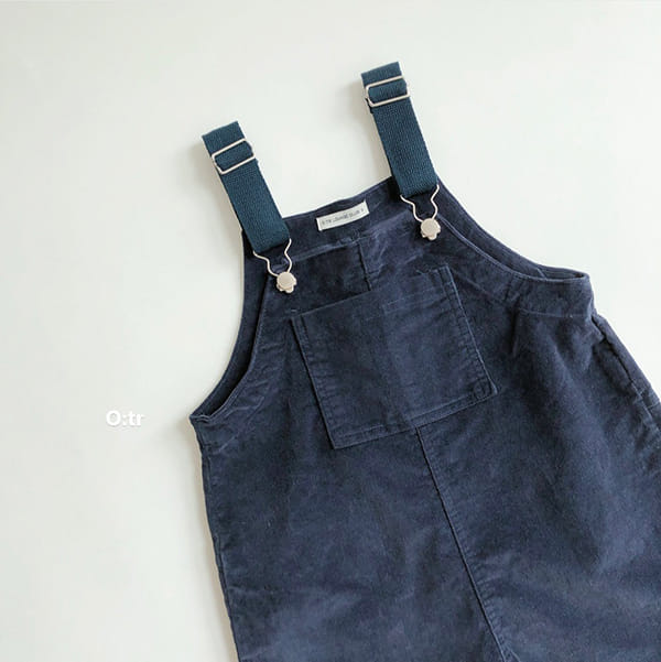 OTR - Korean Children Fashion - #Kfashion4kids - Pong Dang Velbet Dungarees - 5