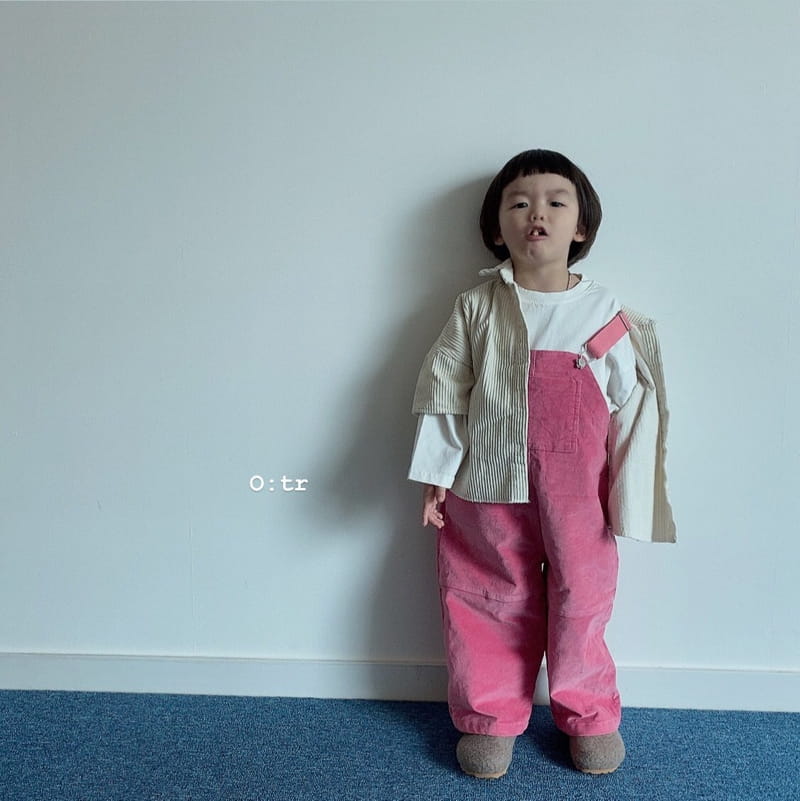 OTR - Korean Children Fashion - #Kfashion4kids - Pongdang Velvet Suspender Pants