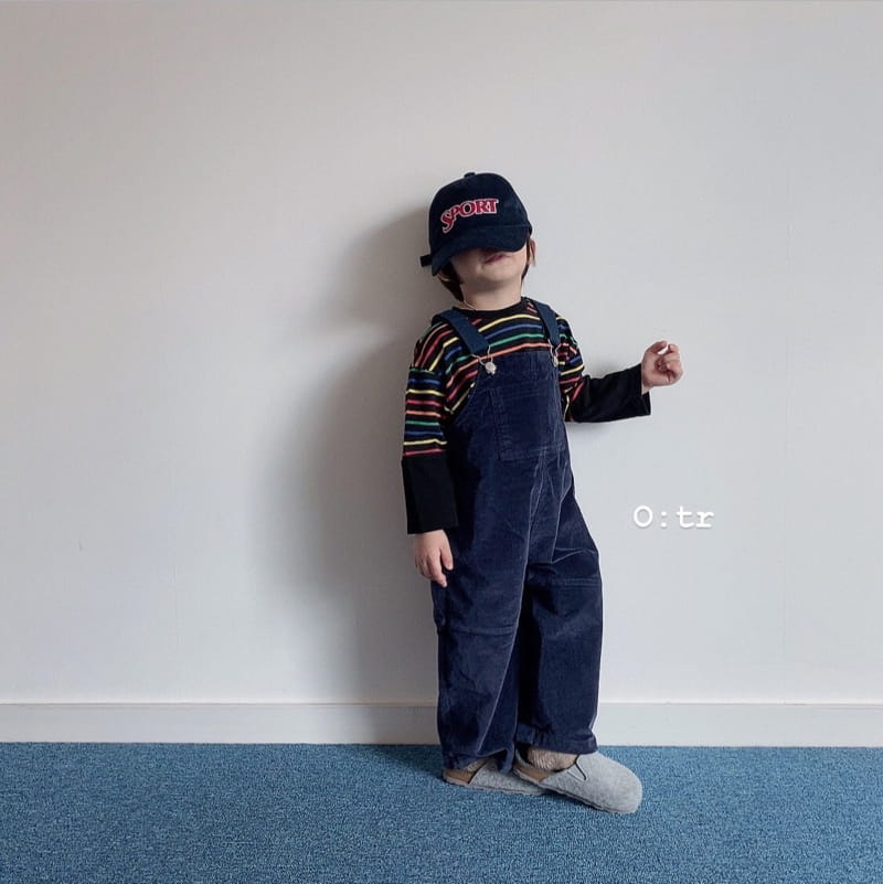 OTR - Korean Children Fashion - #Kfashion4kids - Pongdang Velvet Suspender Pants - 2
