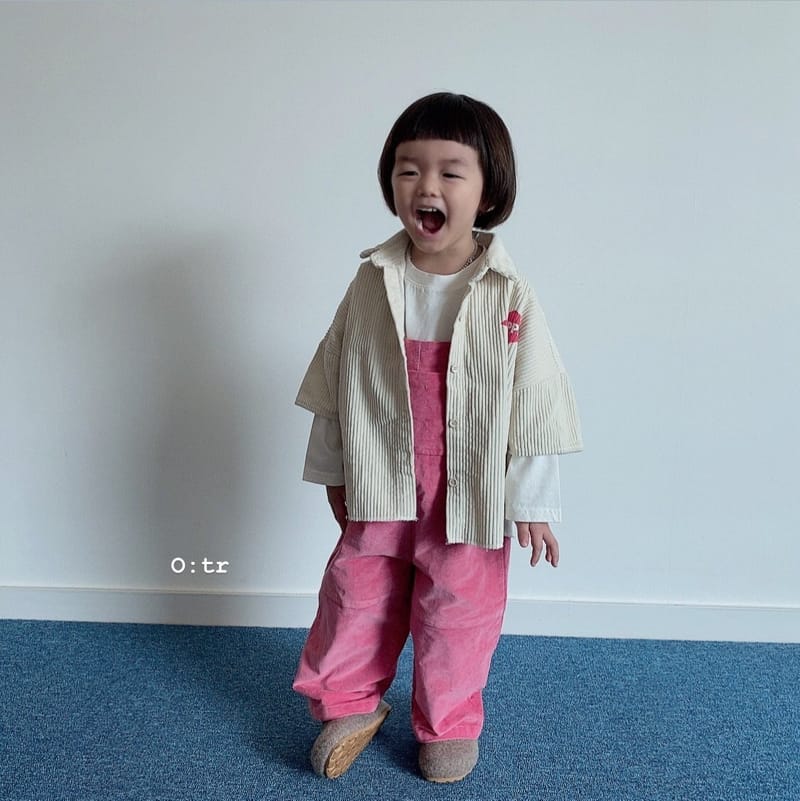 OTR - Korean Children Fashion - #Kfashion4kids - Pongdang Velvet Suspender Pants - 3