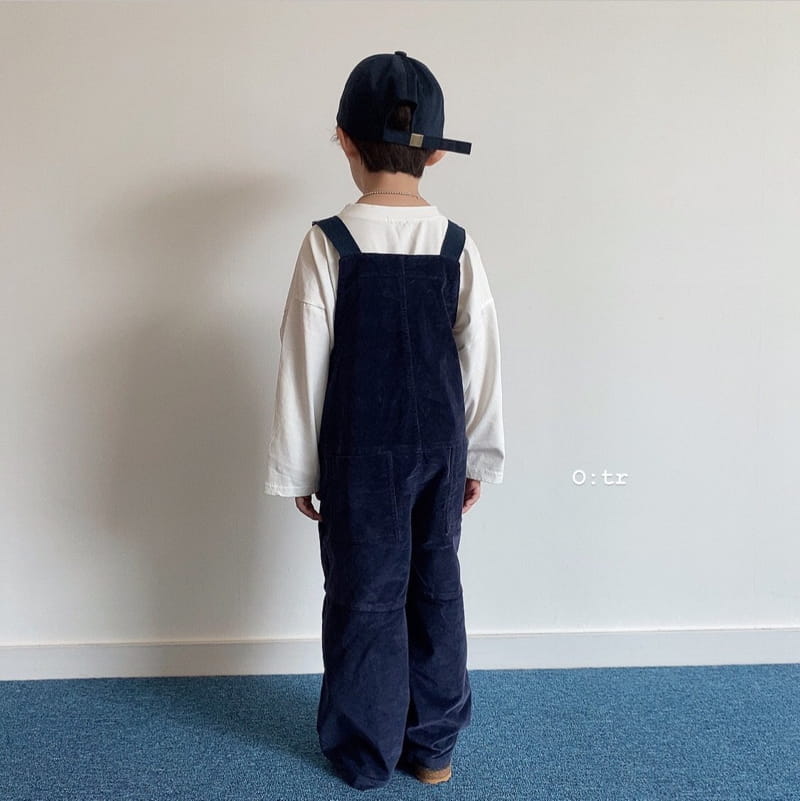 OTR - Korean Children Fashion - #Kfashion4kids - Pongdang Velvet Suspender Pants - 4