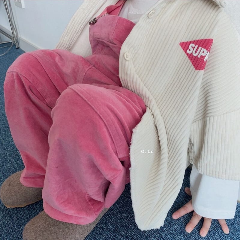 OTR - Korean Children Fashion - #Kfashion4kids - Pongdang Velvet Suspender Pants - 5