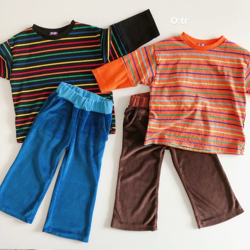 OTR - Korean Children Fashion - #Kfashion4kids - Lingo Multi Stripe Tee - 10