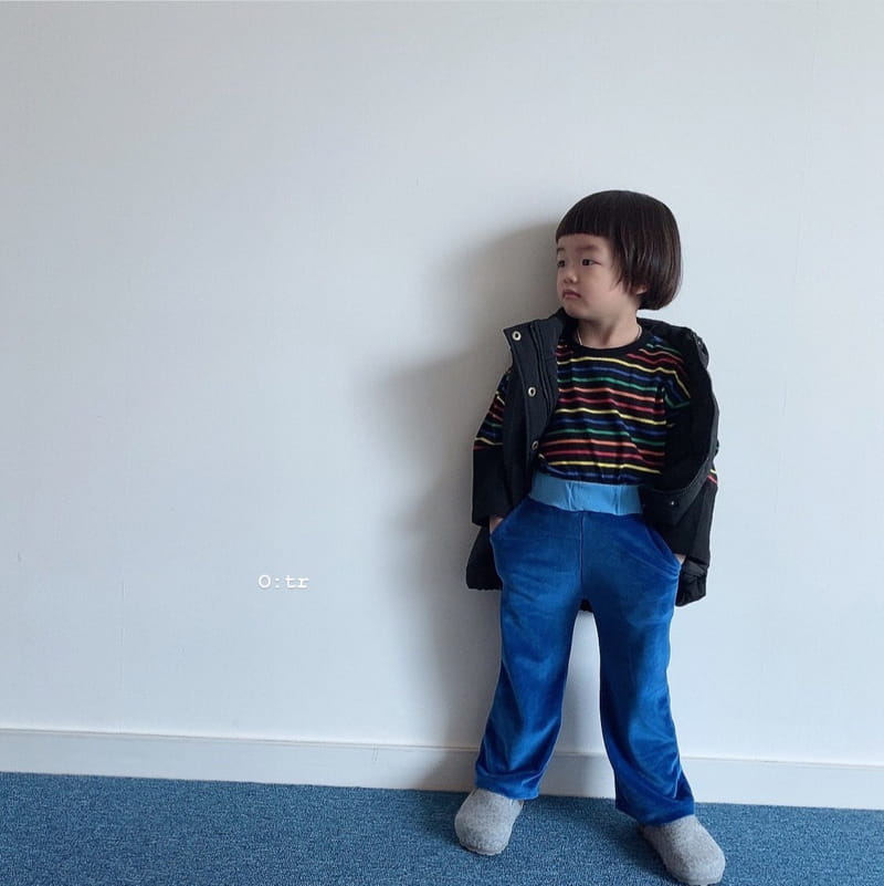 OTR - Korean Children Fashion - #Kfashion4kids - Lingo Multi Stripe Tee - 5