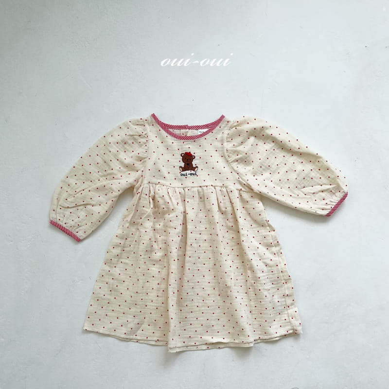 OUI OUI - Korean Children Fashion - #Kfashion4kids - Beret Bear One-piece - 2