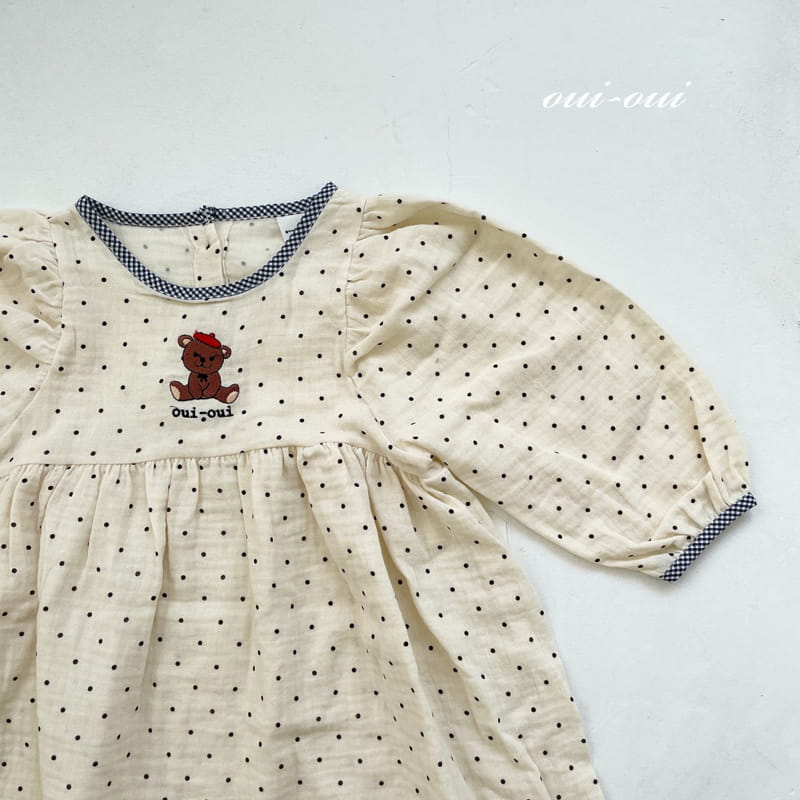 OUI OUI - Korean Children Fashion - #Kfashion4kids - Beret Bear One-piece - 8