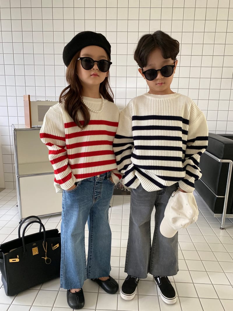 OUR - Korean Children Fashion - #Kfashion4kids - Anderson Stripe Knit Pullover - 4