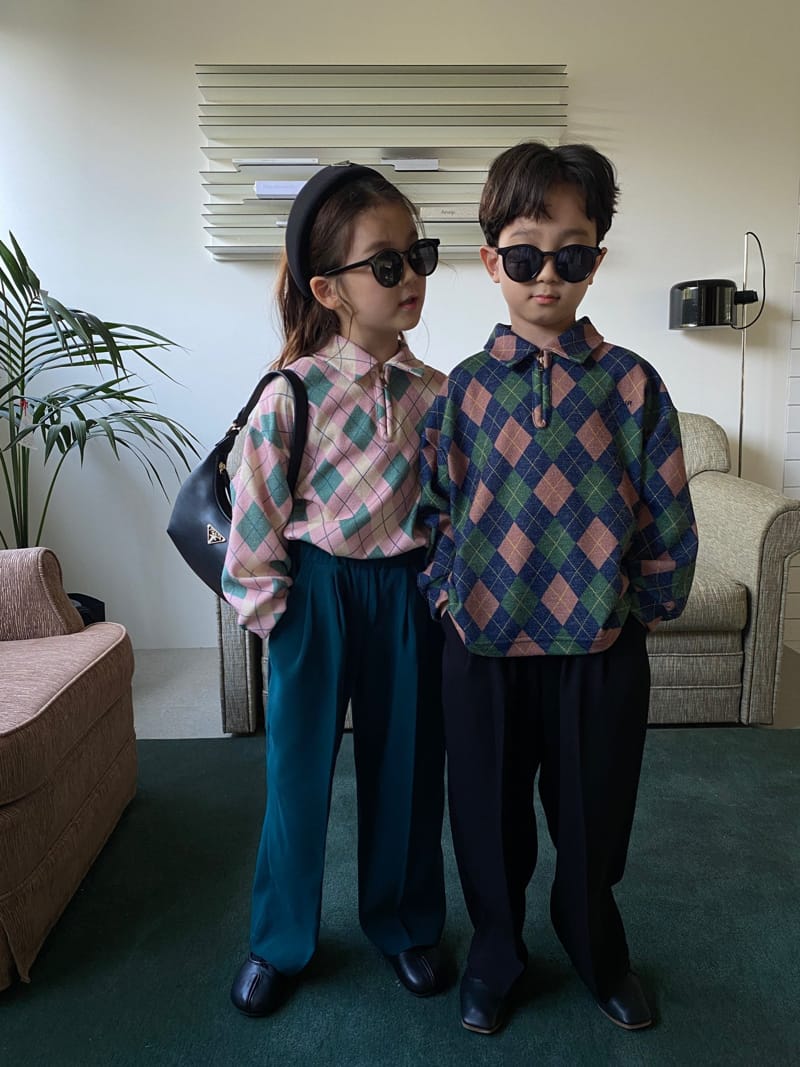 OUR - Korean Children Fashion - #Kfashion4kids - Arcyle Collar Knit Pullover