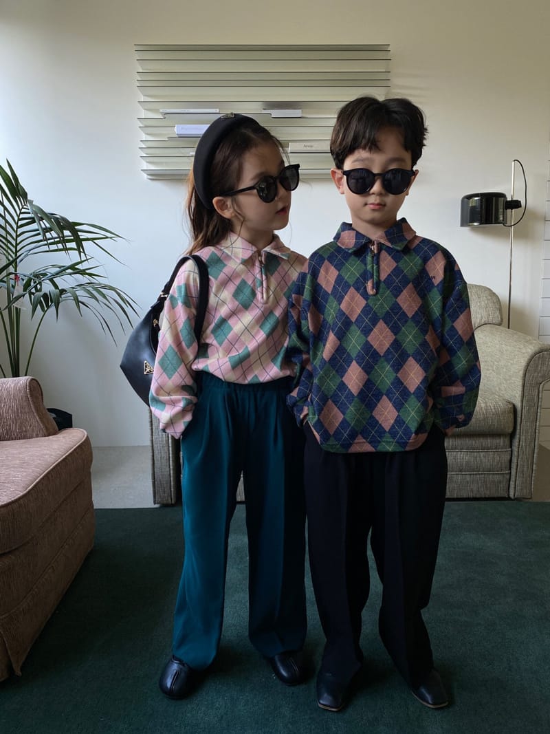 OUR - Korean Children Fashion - #Kfashion4kids - Arcyle Collar Knit Pullover - 2