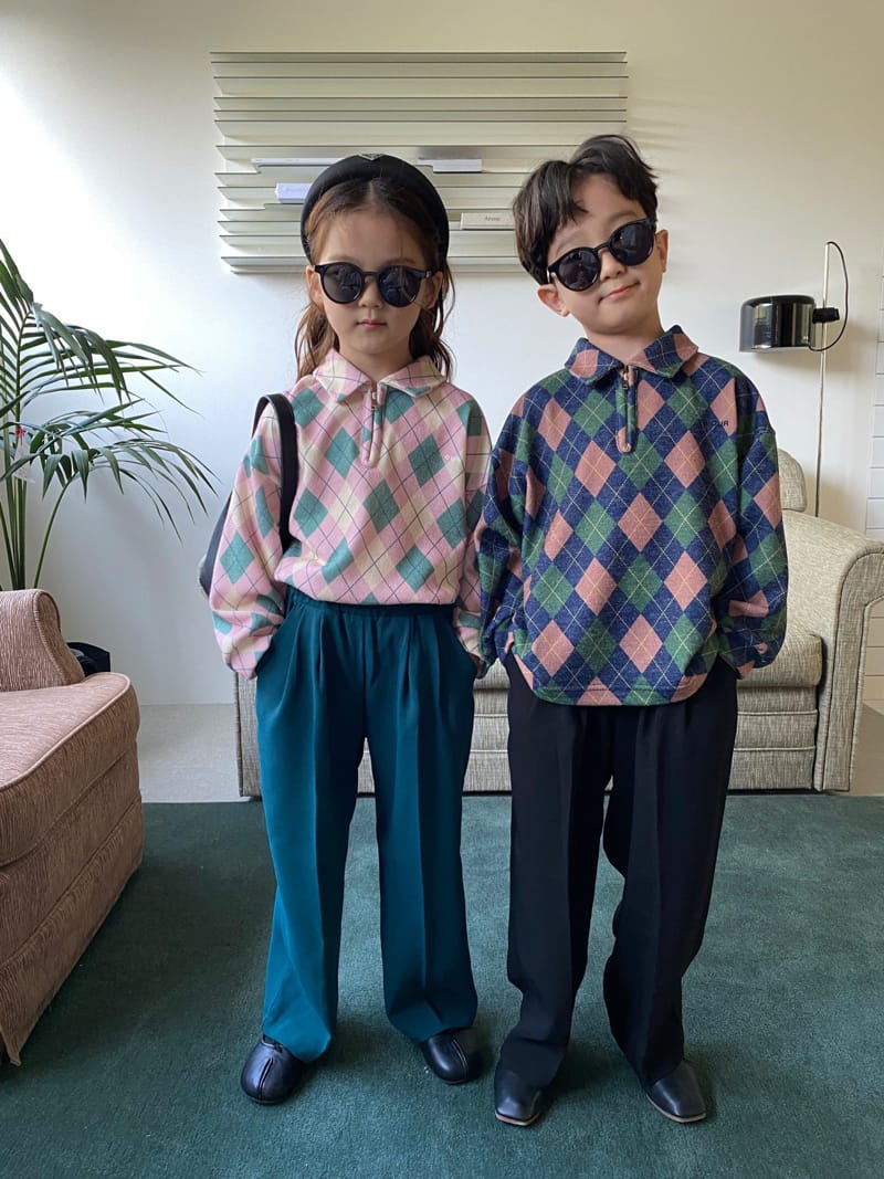OUR - Korean Children Fashion - #Kfashion4kids - Arcyle Collar Knit Pullover - 3