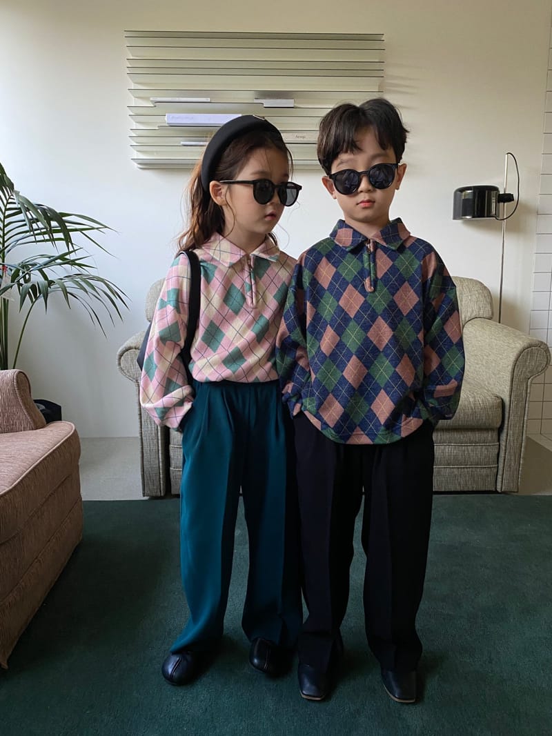 OUR - Korean Children Fashion - #Kfashion4kids - Arcyle Collar Knit Pullover - 6