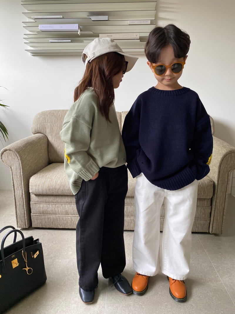 OUR - Korean Children Fashion - #Kfashion4kids - Smile Knit Pullover
