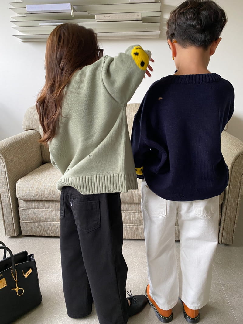 OUR - Korean Children Fashion - #Kfashion4kids - Smile Knit Pullover - 9