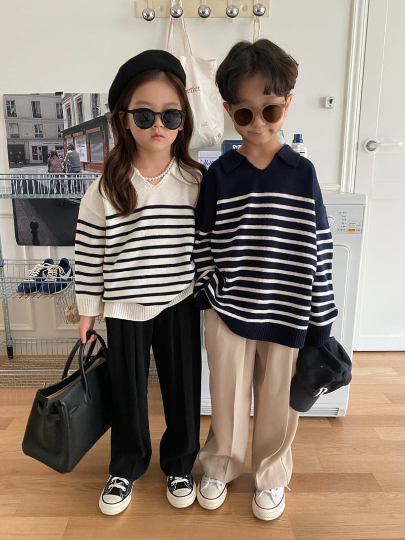 OUR - Korean Children Fashion - #Kfashion4kids - Collar Knit Pullover - 12