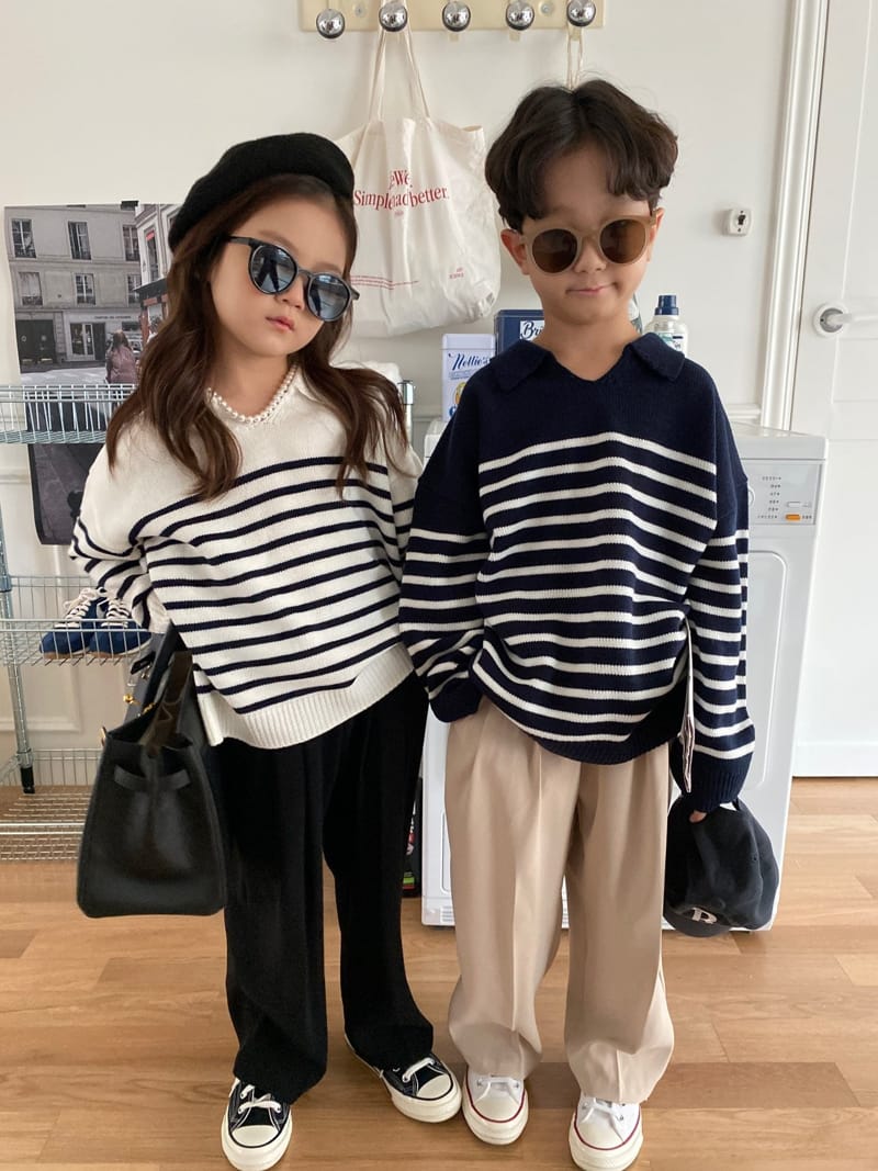 OUR - Korean Children Fashion - #Kfashion4kids - Collar Knit Pullover - 2