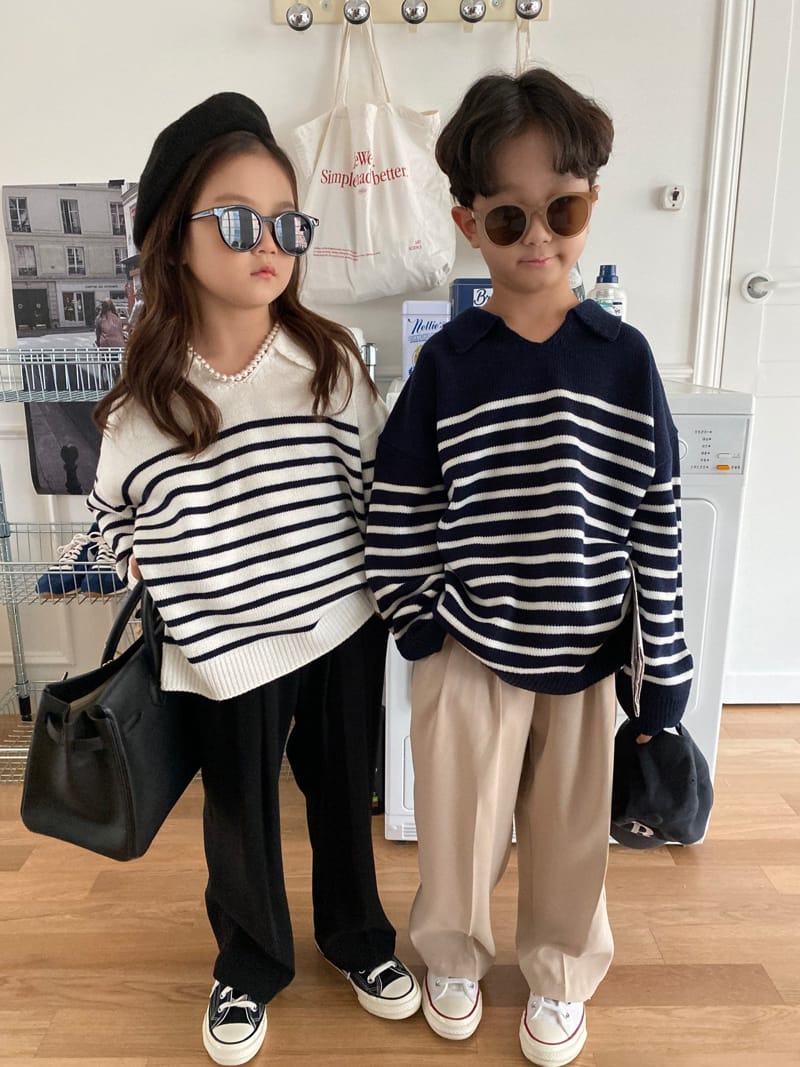 OUR - Korean Children Fashion - #Kfashion4kids - Collar Knit Pullover - 3