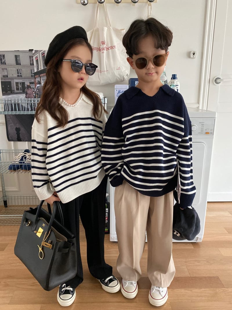 OUR - Korean Children Fashion - #Kfashion4kids - Collar Knit Pullover - 5