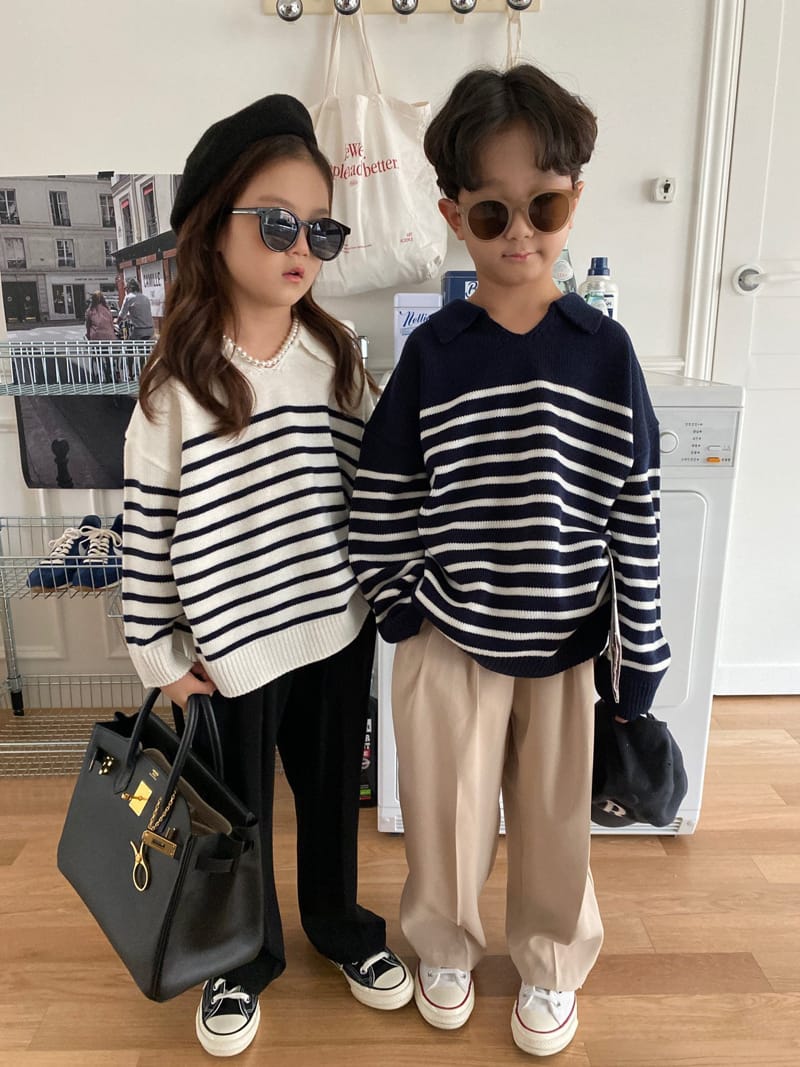 OUR - Korean Children Fashion - #Kfashion4kids - Collar Knit Pullover - 6