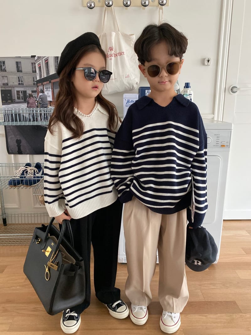 OUR - Korean Children Fashion - #Kfashion4kids - Collar Knit Pullover - 7
