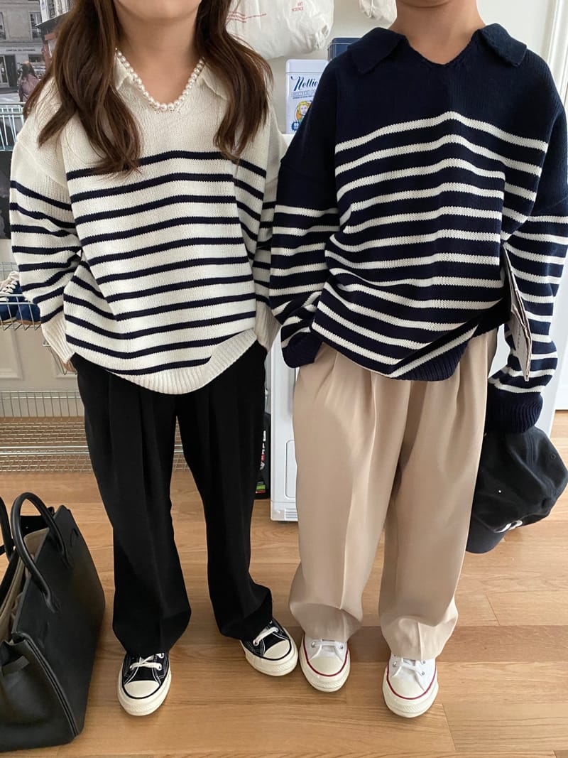 OUR - Korean Children Fashion - #Kfashion4kids - Collar Knit Pullover - 9