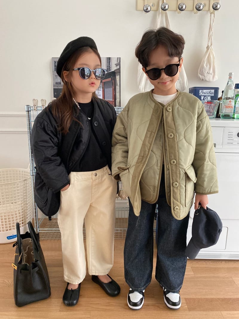 OUR - Korean Children Fashion - #Kfashion4kids - Nine Quilt Vest & Jacket Set - 10