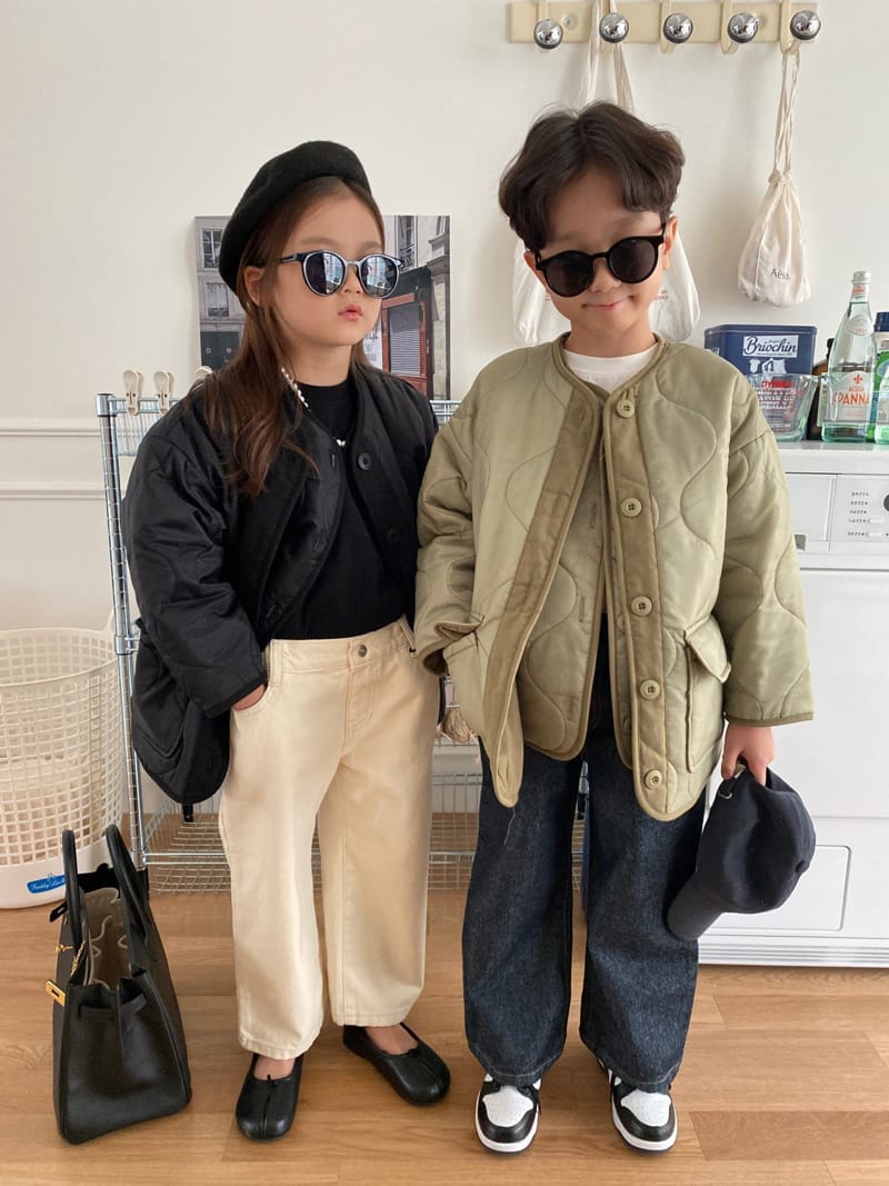 OUR - Korean Children Fashion - #Kfashion4kids - Nine Quilt Vest & Jacket Set - 11