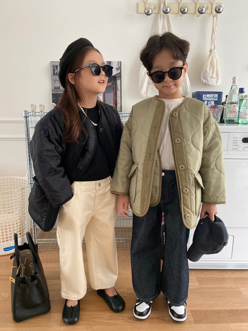 OUR - Korean Children Fashion - #Kfashion4kids - Nine Quilt Vest & Jacket Set - 5