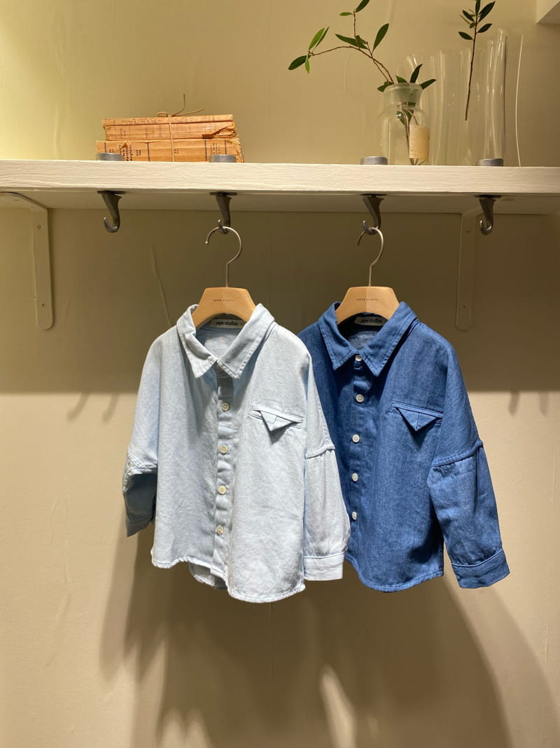 PAPER STUDIOS - Korean Children Fashion - #Kfashion4kids - Denim Shirt - 8