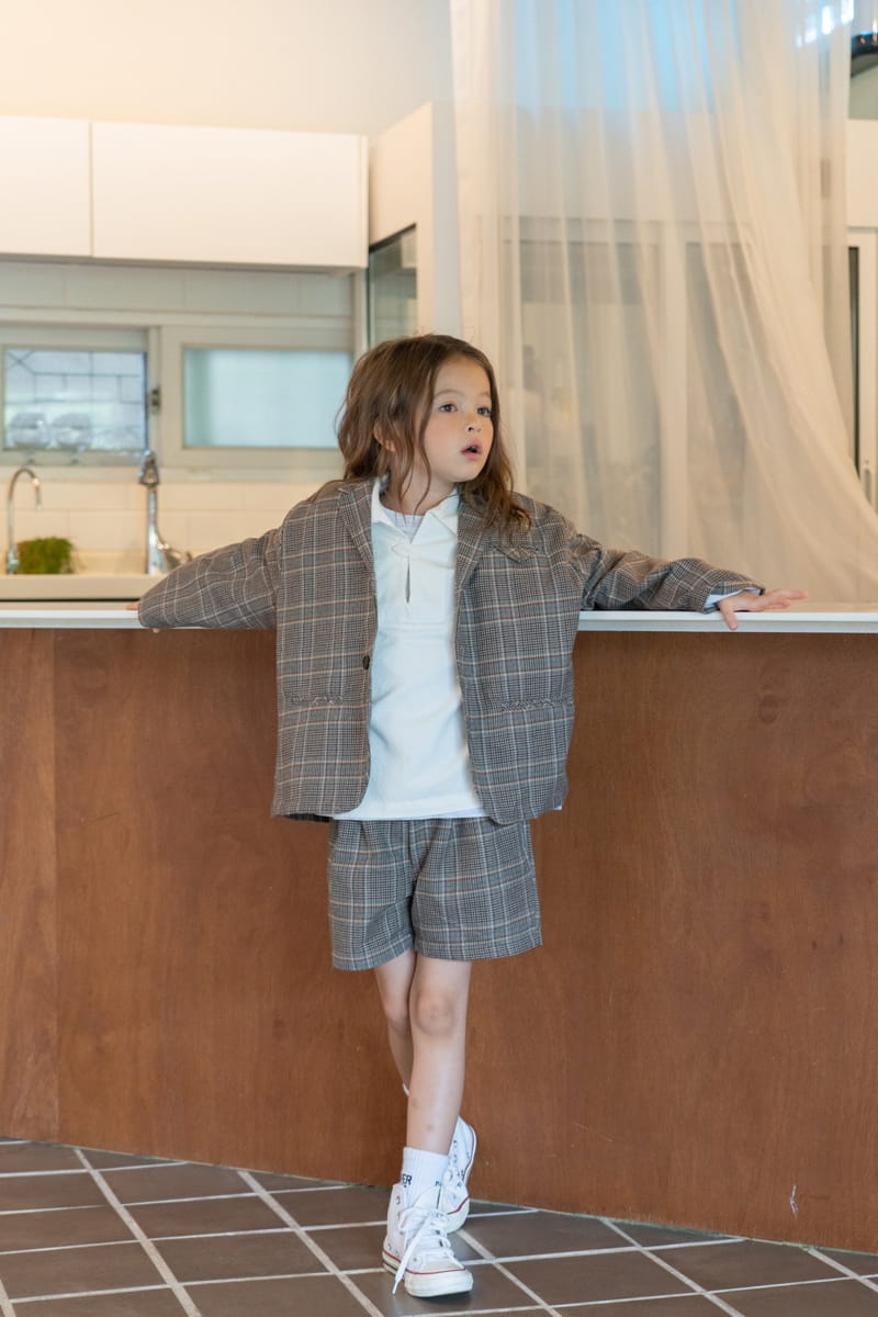 PAPER STUDIOS - Korean Children Fashion - #Kfashion4kids - Check Jacket - 12