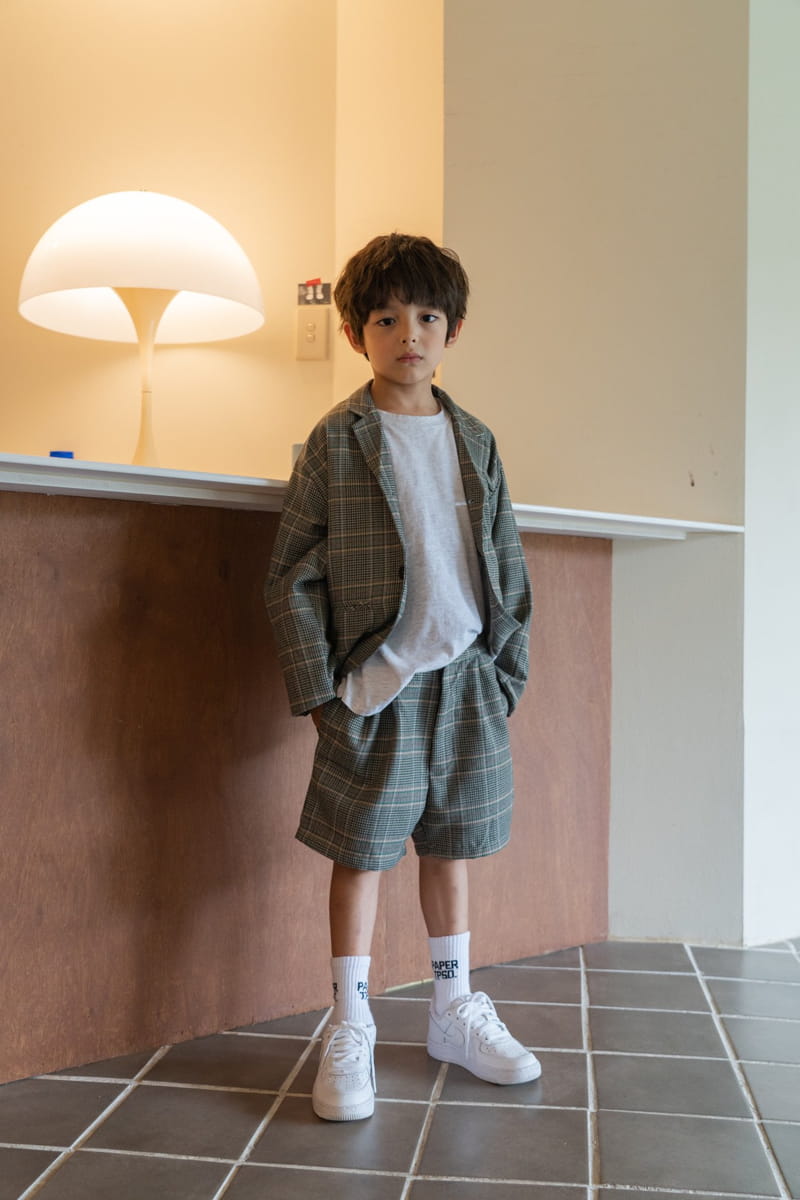 PAPER STUDIOS - Korean Children Fashion - #Kfashion4kids - Check Jacket - 6