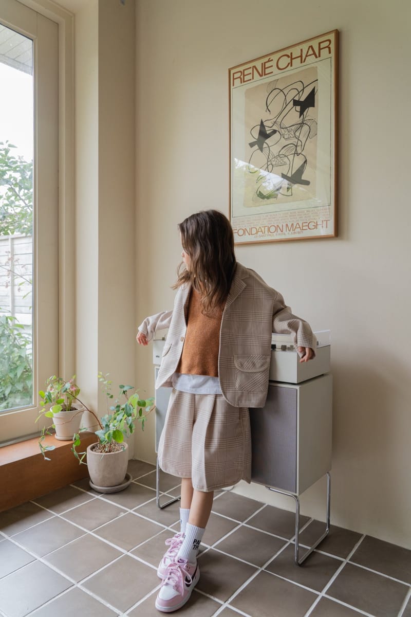 PAPER STUDIOS - Korean Children Fashion - #Kfashion4kids - Hound Check Jacket - 12