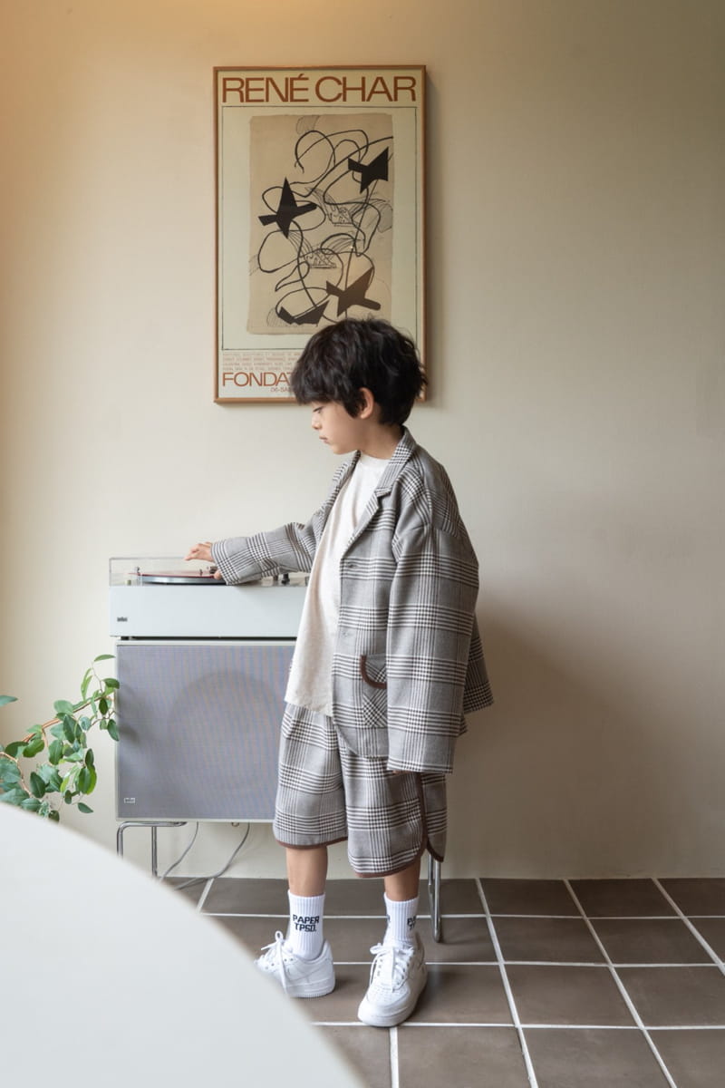 PAPER STUDIOS - Korean Children Fashion - #Kfashion4kids - Hound Check Jacket - 2