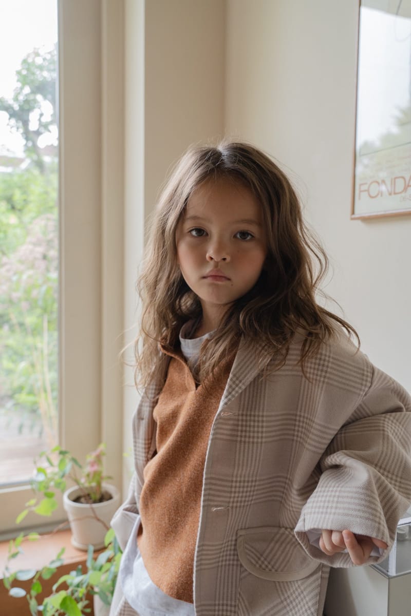 PAPER STUDIOS - Korean Children Fashion - #Kfashion4kids - Hound Check Jacket - 8