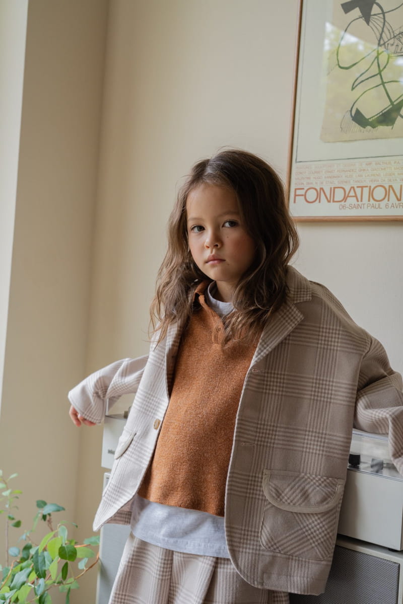 PAPER STUDIOS - Korean Children Fashion - #Kfashion4kids - Hound Check Half Pants - 8