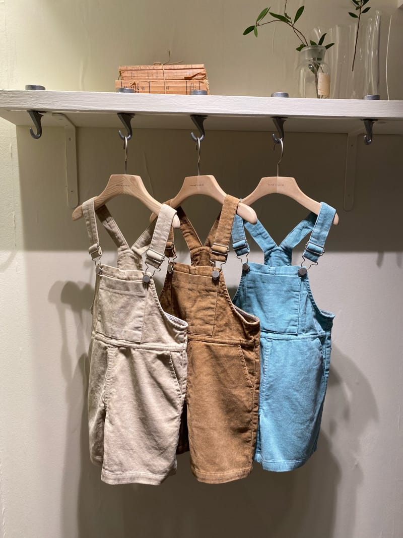 PAPER STUDIOS - Korean Children Fashion - #Kfashion4kids - Corduroy Suspender Pants - 8