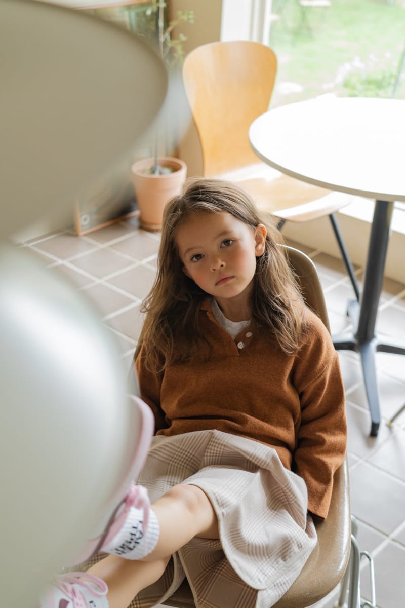 PAPER STUDIOS - Korean Children Fashion - #Kfashion4kids - Caramel Collar Knit Pullover