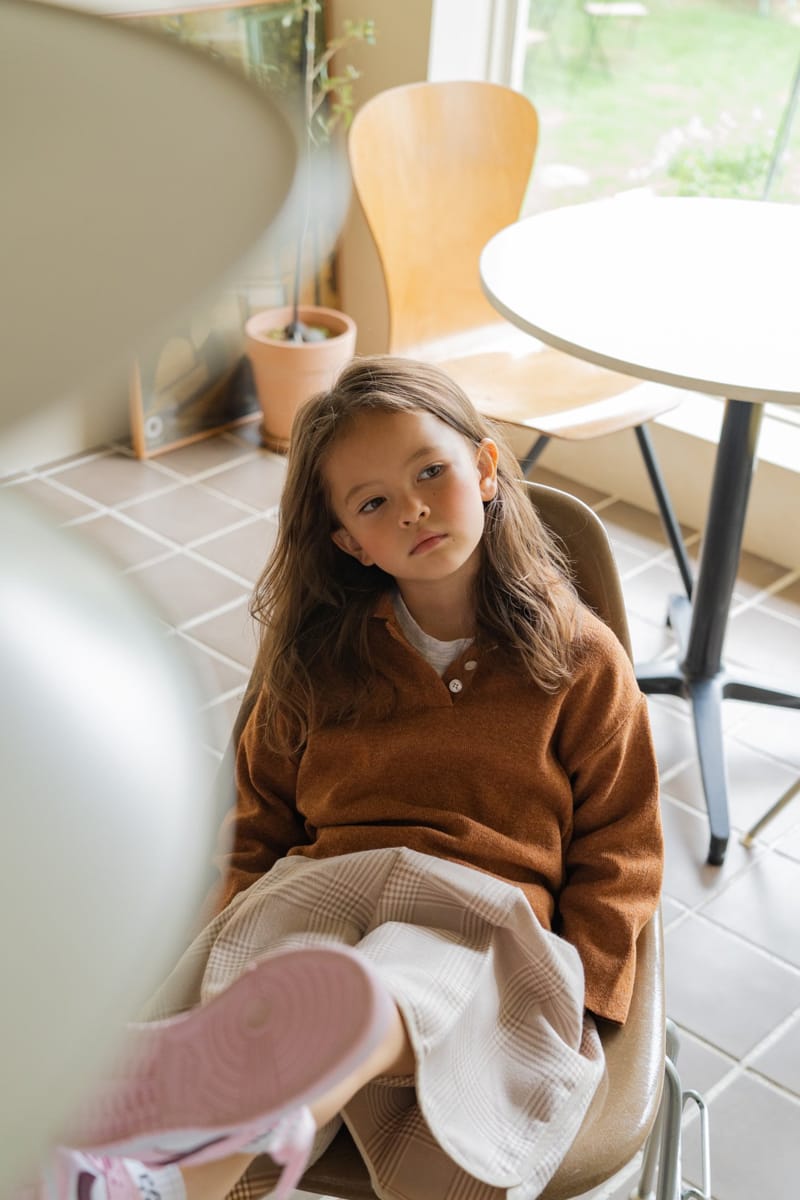 PAPER STUDIOS - Korean Children Fashion - #Kfashion4kids - Caramel Collar Knit Pullover - 3